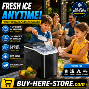 A-1(m) BUY-HERE™ Portable Countertop Ice Maker Portable Countertop Ice Maker