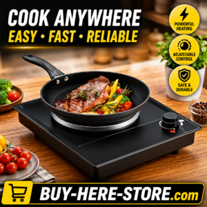A-1(i) [Buy-Here™] - HeatMaster Portable Electric Cooktop 1500W