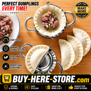 A-1(o) Stainless Steel Dumpling Maker Set – Easy Dumpling & Ravioli Press Mold