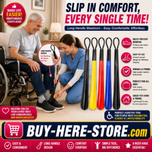 A-1(t) Extra Long Flexible Shoe Horn – Easy Slip-On Shoe Assistant for Seniors & Everyday Comfort