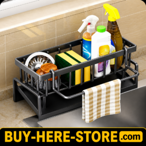 B-1(a) BUY-HERE™ Clutter Free Kitchen Sink Organizer Rack