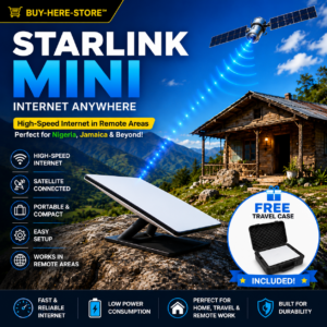 A-1(c) BUY-HERE-STORE™ Starlink Mini Portable Satellite Internet Kit + Travel Carrying Case